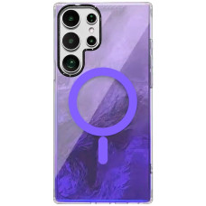 Чехол-силикон Shiny Mountain MagSafe Samsung S24 Ultra (Purple)