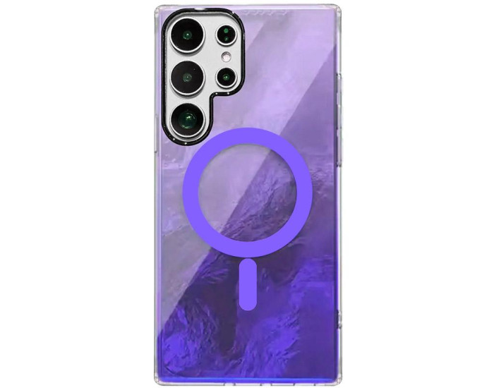 Чехол-силикон Shiny Mountain MagSafe Samsung S24 Ultra (Purple)