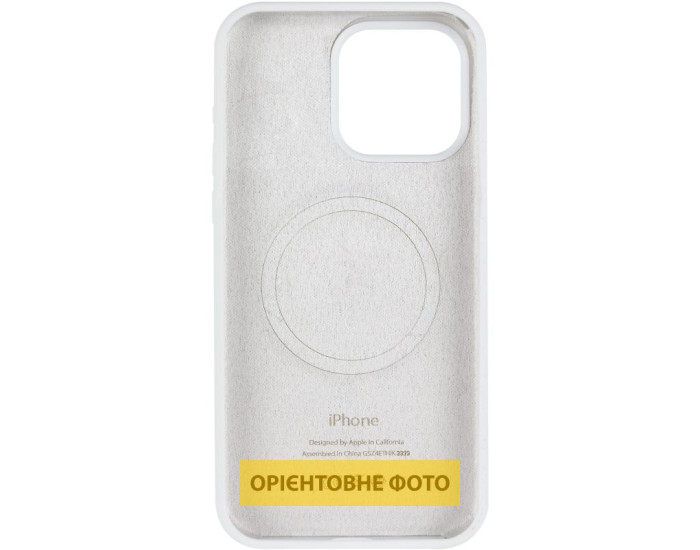 Чохол-силікон оригінал Silicone Case with Magsafe iPhone 16 Pro Max White