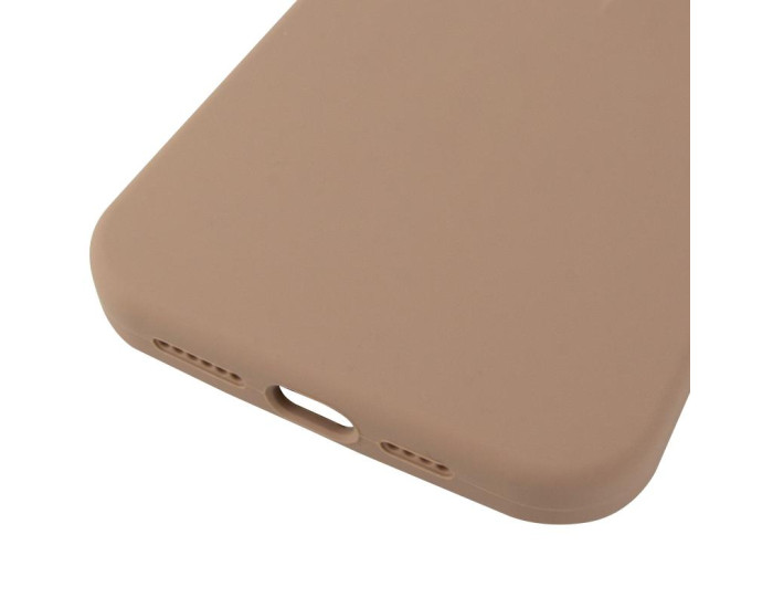 Чехол-силикон оригинал Full Soft Matte Case with MagSafe iPhone 12/12 Pro, Desert gold