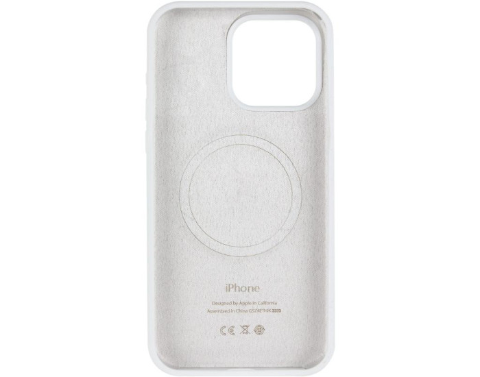 Чехол-силикон оригинал Full Soft Matte Case with MagSafe iPhone 12/12 Pro White