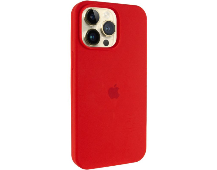 Чехол-силикон оригинал Full Soft Matte Case with MagSafe iPhone 12/12 Pro, Red