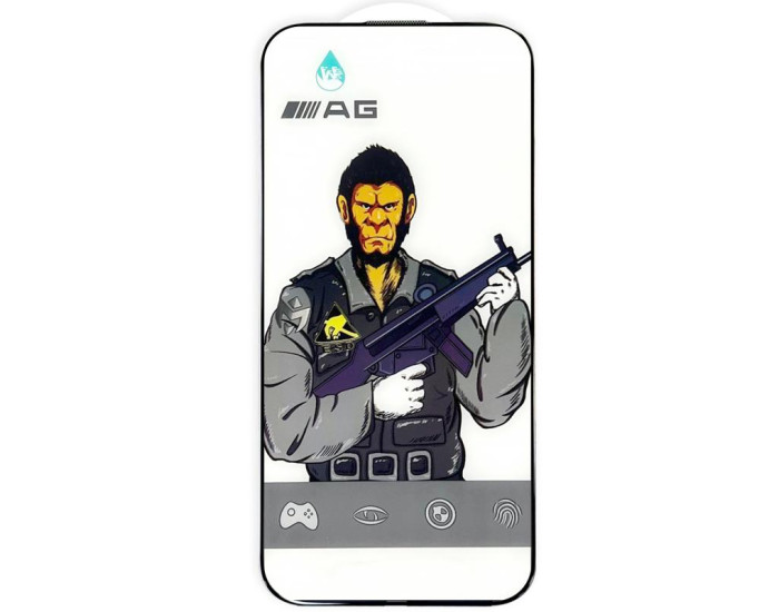 Защитное стекло 5D Anti-static Matte iPhone Air, Черный