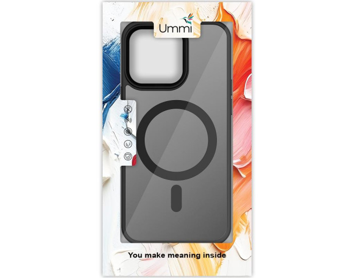 Чехол-силикон Ummi Colorful with MagSafe iPhone 12 /12 Pro (Черный / Black)