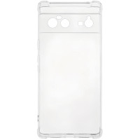 Чехол-силикон Getman Ease logo усиленные углы Full Camera Google Pixel 6 Прозрачный