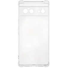 Чехол-силикон Getman Ease logo усиленные углы Full Camera Google Pixel 6 Прозрачный