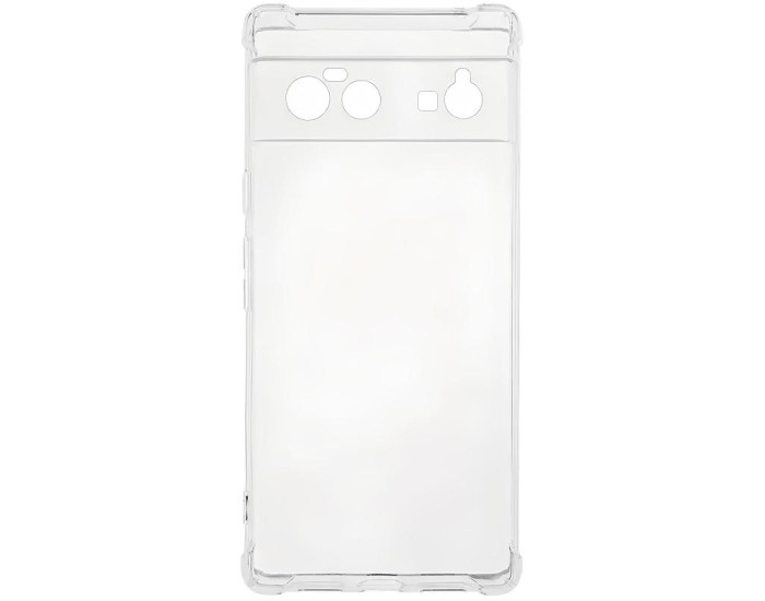 Чехол-силикон Getman Ease logo усиленные углы Full Camera Google Pixel 6 Прозрачный