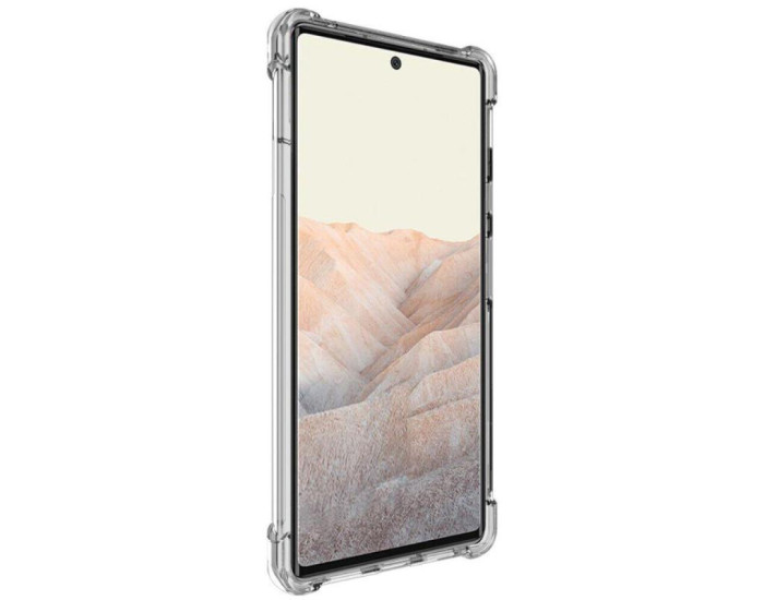 Чехол-силикон Getman Ease logo усиленные углы Full Camera Google Pixel 6 Прозрачный