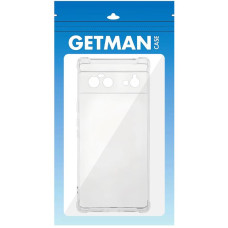 Чехол-силикон Getman Ease logo усиленные углы Full Camera Google Pixel 6 Прозрачный