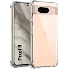 Чехол-силикон Getman Ease logo усиленные углы Full Camera Google Pixel 8 Прозрачный