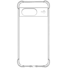Чехол-силикон Getman Ease logo усиленные углы Full Camera Google Pixel 8 Прозрачный