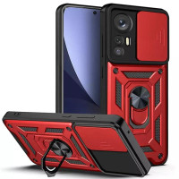 Чехол-Ударопрочный Camshield Serge Ring Xiaomi 12T /12T Pro, красный