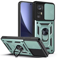 Чохол-Ударостійкий Camshield Serge Ring Xiaomi 12T /12T Pro, Зелений