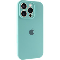 Чехол-силикон оригинал Full Camera Soft Matte iPhone 16 Pro Max (Бирюзовый / Marine Green)