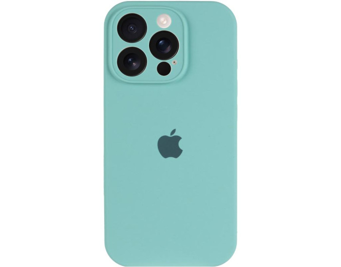 Чехол-силикон оригинал Full Camera Soft Matte iPhone 16 Pro Max (Бирюзовый / Marine Green)