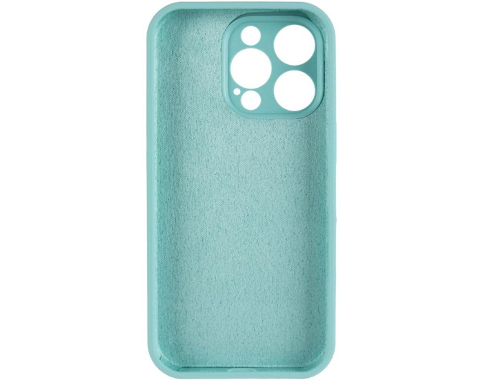 Чехол-силикон оригинал Full Camera Soft Matte iPhone 16 Pro Max (Бирюзовый / Marine Green)