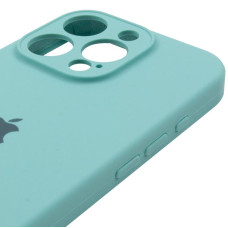 Чехол-силикон оригинал Full Camera Soft Matte iPhone 16 Pro Max (Бирюзовый / Marine Green)