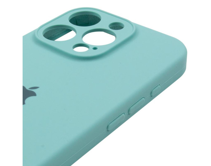 Чехол-силикон оригинал Full Camera Soft Matte iPhone 16 Pro Max (Бирюзовый / Marine Green)