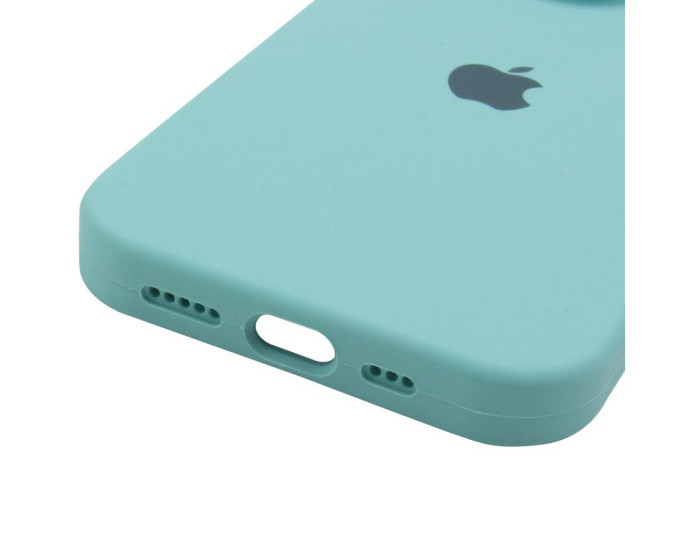 Чехол-силикон оригинал Full Camera Soft Matte iPhone 16 Pro Max (Бирюзовый / Marine Green)