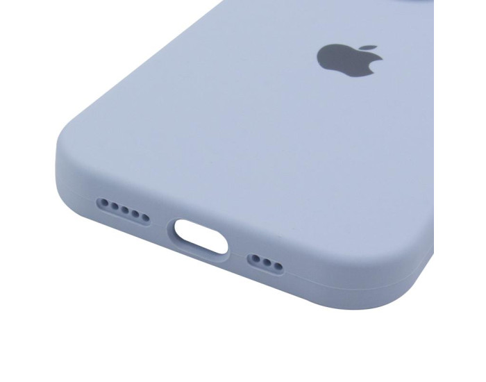 Чехол-силикон оригинал Full Camera Soft Matte iPhone 16 Pro Max (Голубой / Lilac Blue)