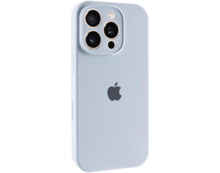 Чехол-силикон оригинал Full Camera Soft Matte iPhone 16 Pro Max (Голубой / Sweet Blue)