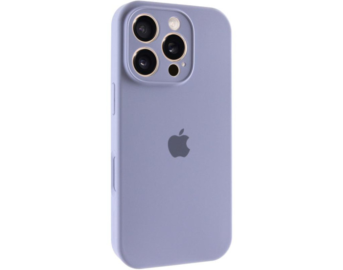 Чехол-силикон оригинал Full Camera Soft Matte iPhone 16 Pro Max (Серый / Lavender Gray)