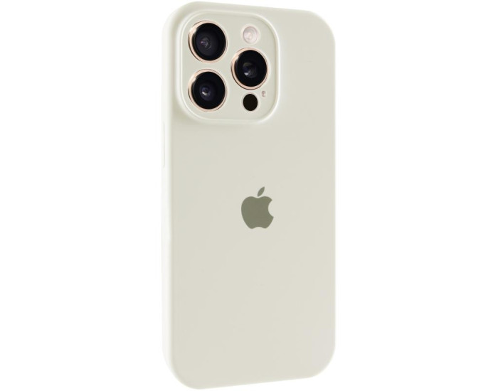 Чехол-силикон оригинал Full Camera Soft Matte iPhone 13 Pro (Бежевий / Antique White)