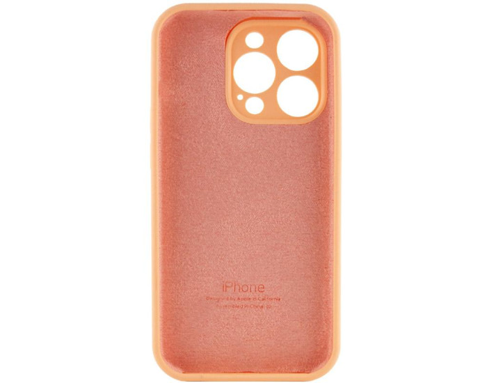 Чехол-силикон оригинал Full Camera Soft Matte iPhone 13 Pro (Оранжевый / Cantaloupe)