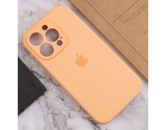 Чехол-силикон оригинал Full Camera Soft Matte iPhone 13 Pro (Оранжевый / Cantaloupe)