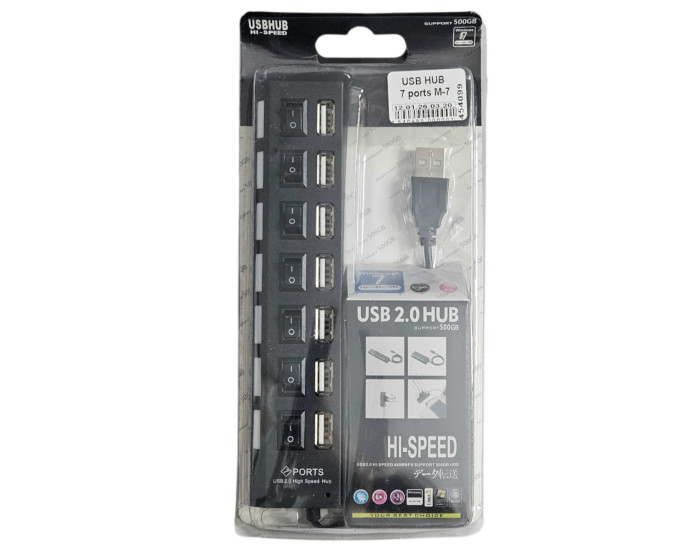 Переходник USB HUB 7 портов M-7