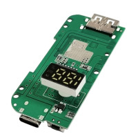 Контролер заряду Power Bank (A301) 1USB-A + 1USB-C + LED