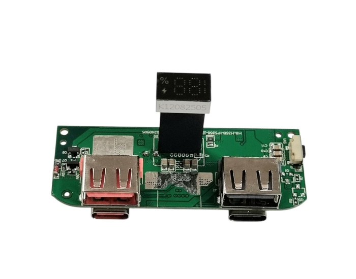 Контролер заряду Power Bank (A318) 2USB-A + 2USB-C + LED