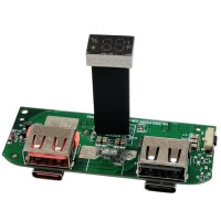 Контролер заряду Power Bank (A319) 2USB-A + 2USB-C + LED