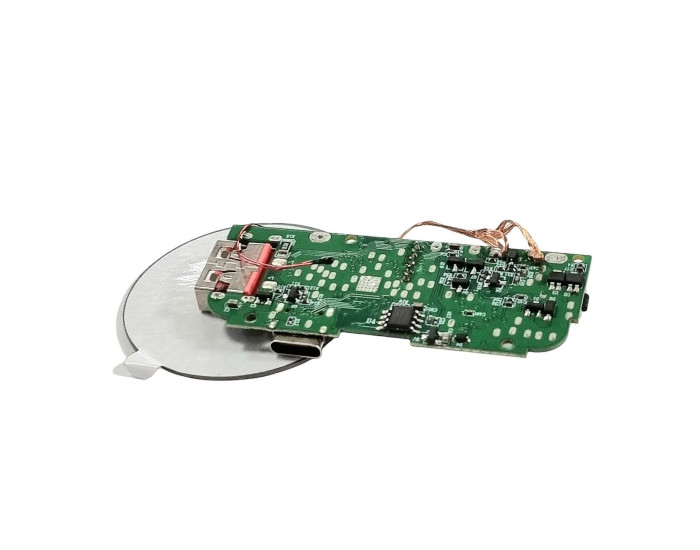 Контролер заряду Power Bank (A327) 1USB-A + 1USB-C + LED (с безпровідний зарядкою)