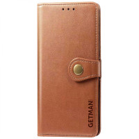 Чохол-книга шкіряний GETMAN Gallant Samsung Galaxy S21 FE, G990, Коричневий