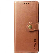 Чохол-книга шкіряний GETMAN Gallant Samsung Galaxy S21 FE, G990, Коричневий