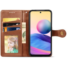 Чохол-книга шкіряний GETMAN Gallant Samsung Galaxy S21 FE, G990, Коричневий