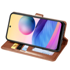 Чохол-книга шкіряний GETMAN Gallant Samsung Galaxy S21 FE, G990, Коричневий