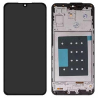 Дисплей с сенсорным экраном (модуль) Samsung A175 Galaxy A17 4G, черный с рамкой, OLED