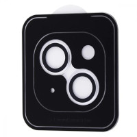 Защитное стекло Dark на камеру iPhone 13 mini/13, Серебрянное
