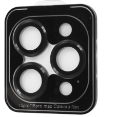 Защитное стекло Dark на камеру iPhone 15 Pro/15 Pro Max, Черный