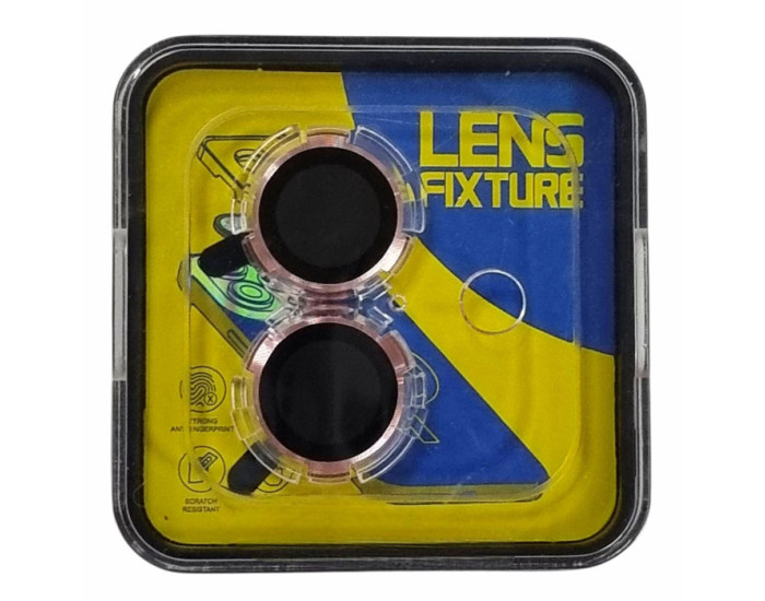 Защитное стекло на камеру Lens Fixture iPhone 14 /14 Plus, Pink