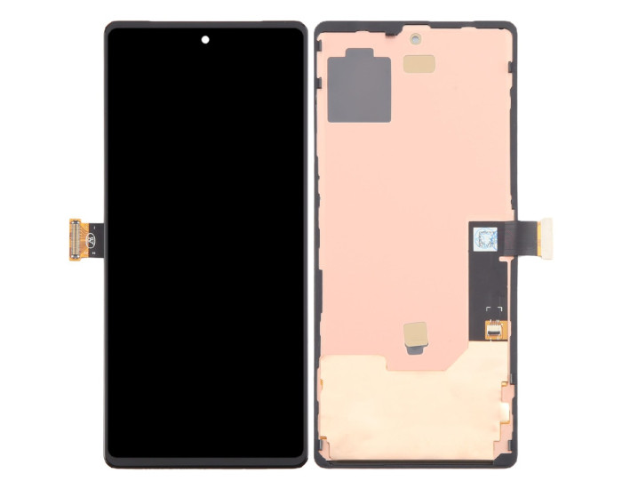 Дисплей с сенсорным экраном (модуль) Google Pixel 7, черный с рамкой, OLED