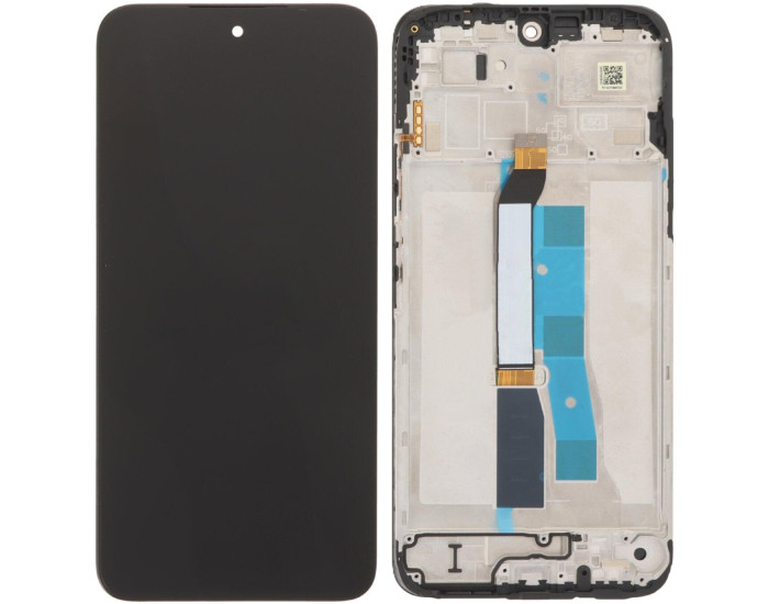 Дисплей з сенсорним екраном (модуль) Poco M7 4G /Redmi 15 4G (Global version) 165mm, чорний з рамкою
