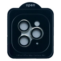 Защитное стекло Camera Metal на камеру iPhone 11 Pro /11 Pro Max, Black