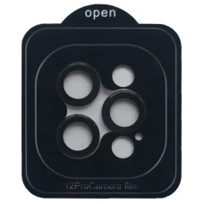 Защитное стекло Camera Metal на камеру iPhone 12 Pro, Black