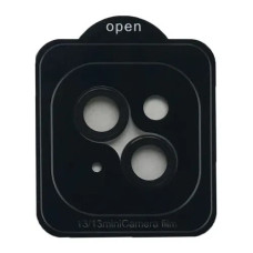 Защитное стекло Camera Metal на камеру iPhone 13 mini/13 (Черный / Black)