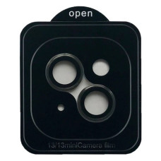 Защитное стекло Camera Metal на камеру iPhone 13 mini/13 (Серебряный / Silver)