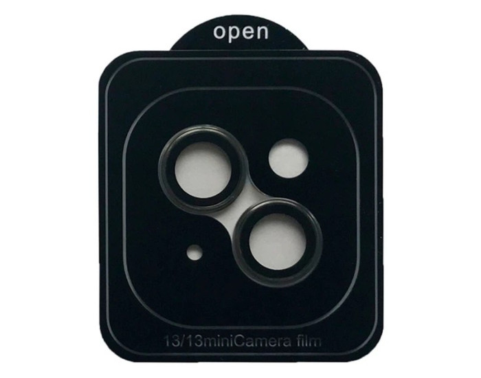 Защитное стекло Camera Metal на камеру iPhone 13 mini/13 (Серебряный / Silver)