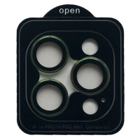 Защитное стекло Camera Metal на камеру iPhone 14 Pro /14 Pro Max (Зеленый / Green)